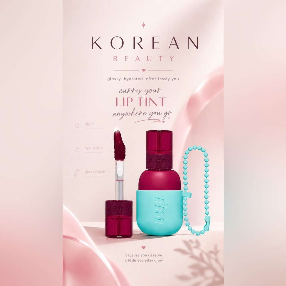 8- I’m Meme Color Key Ring Water Gel Tint – Plum Fatale Lip Tint